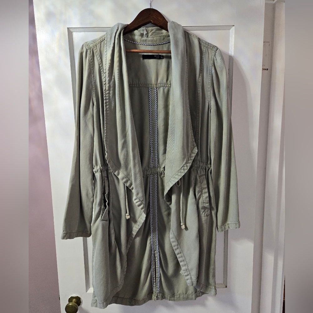 Max Jeans Sage Green Tencil Relaxed Jacket